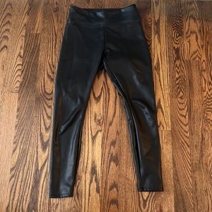 Express faux leather leggings